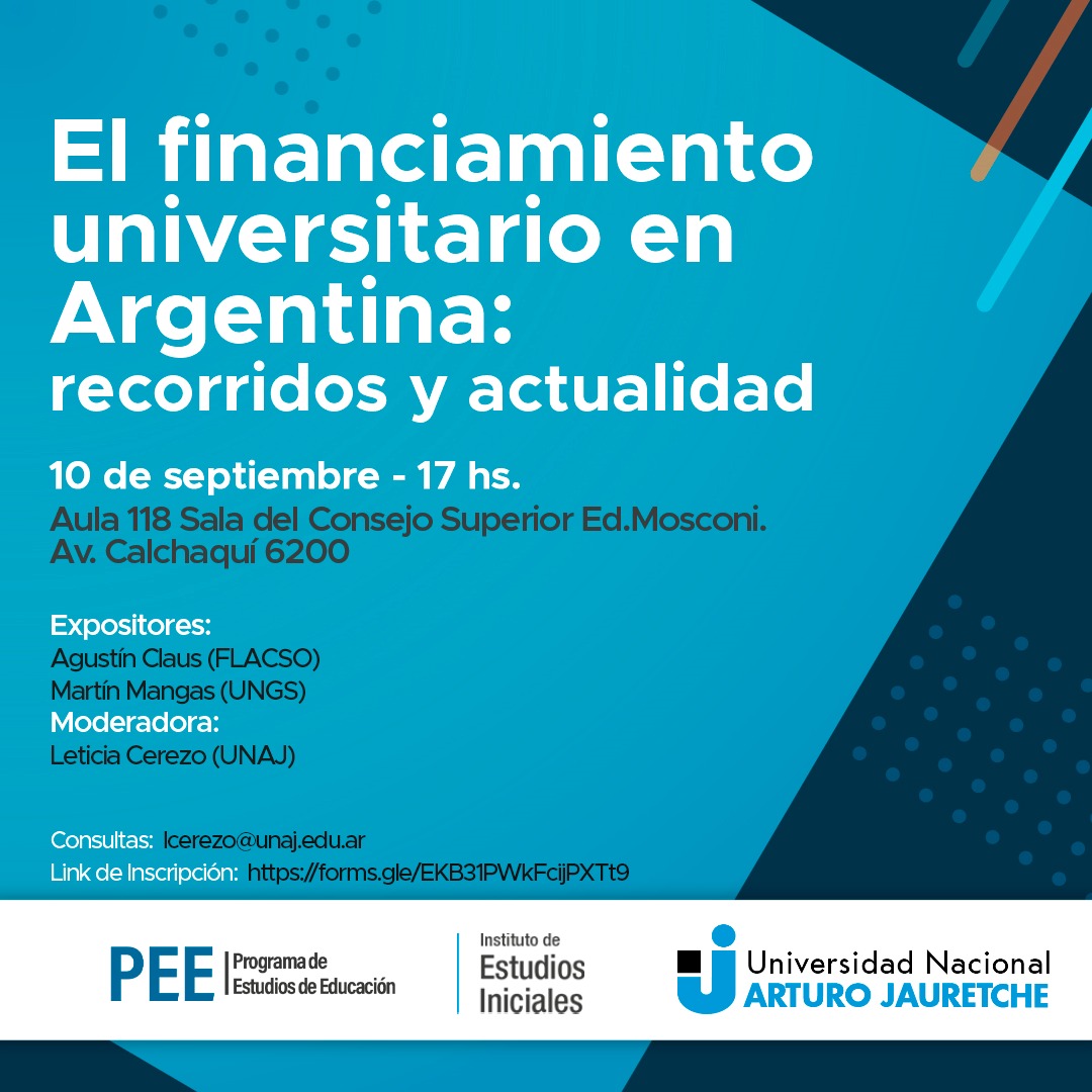 Conversatorio: El financiamiento universitario en Argentina: Recorridos y actualidad